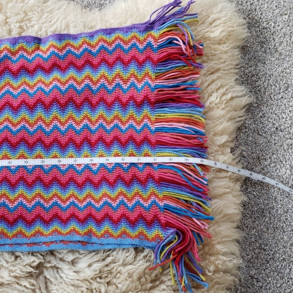 🦄Bright & Beautiful Chevron Rainbow Unicorn Scarf - Picture 4 of 5